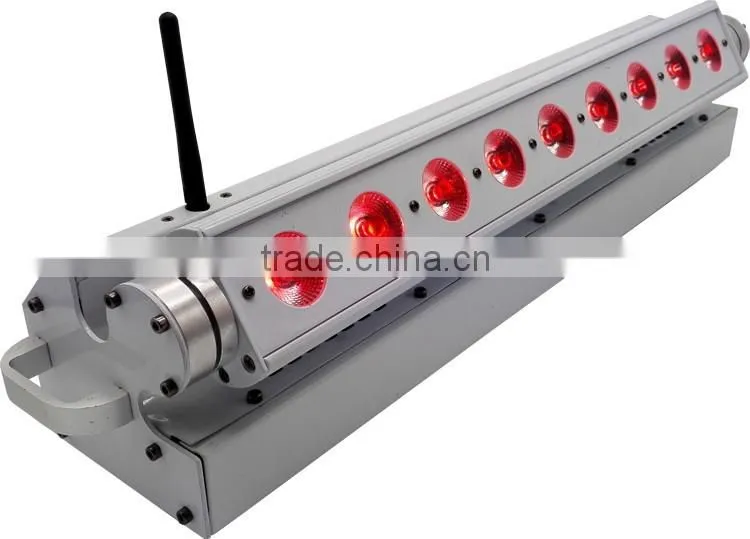 On Alibaba Sale Pixel Linear Backdrop Rechargeable DMX Wireless Battery Powered 5in1 RGBWA 9*15w LED Wall Washing Light