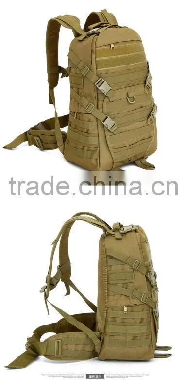 Hot selling camo camping mens washable 3D military tactical backpack