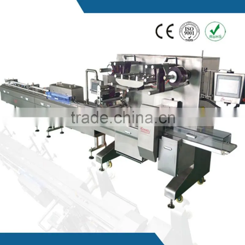 China made dual motor anti fly out cake stacking machine