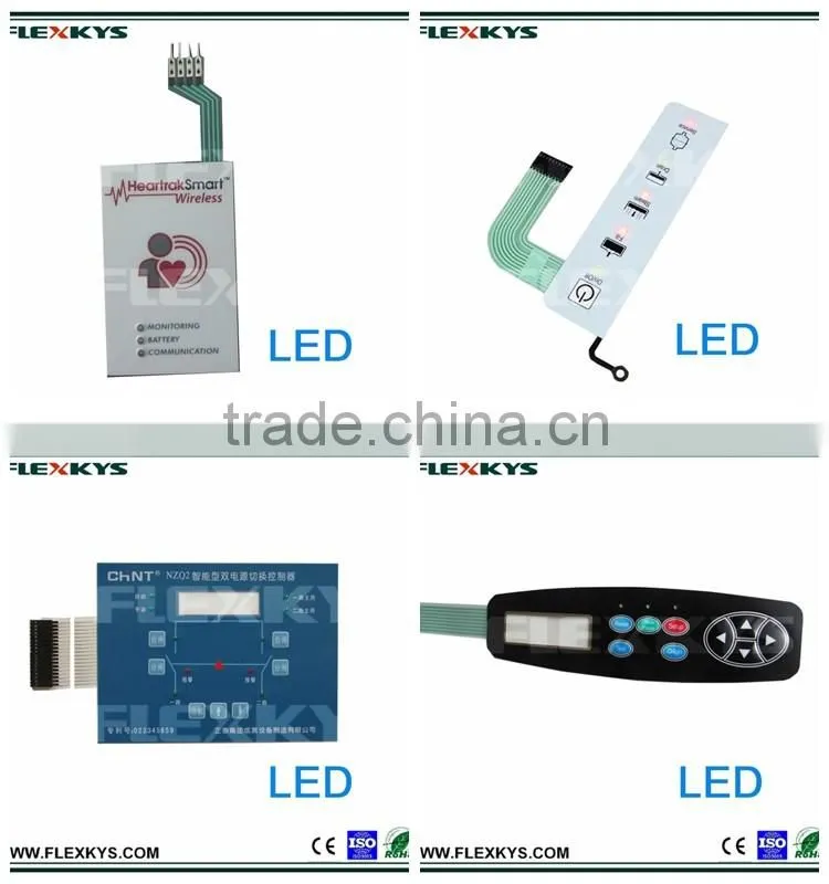 Electroluminescent integration devices waterproof LED membrane switches