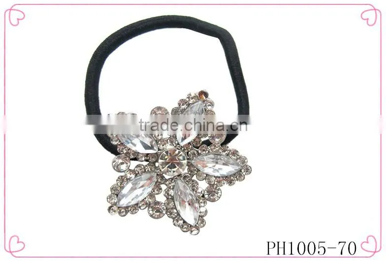2014 summer fashion flower hair scrunchies wholesale,hair elastic band for women