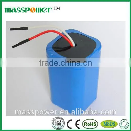 China Electronics Market Flashlight batteries with 18650 battery cell 7.4v 6200mah