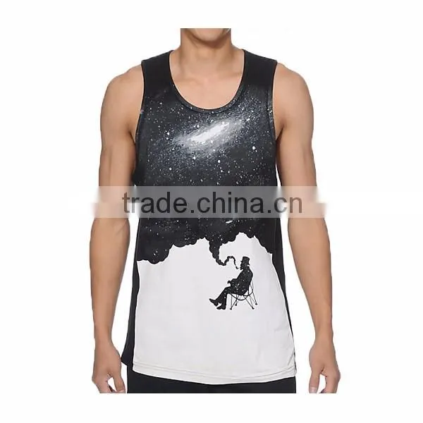 Custom Wholesale Printing Mens Tank Top