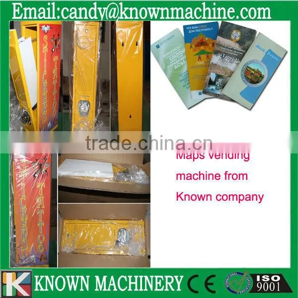 double coin acceptor distributor for maps with coin acceptor