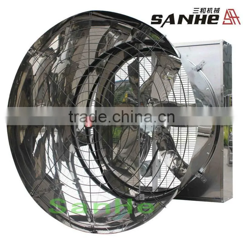 Poultry Farm stainless steel butterfly type cone exhaust fan with CE certificate