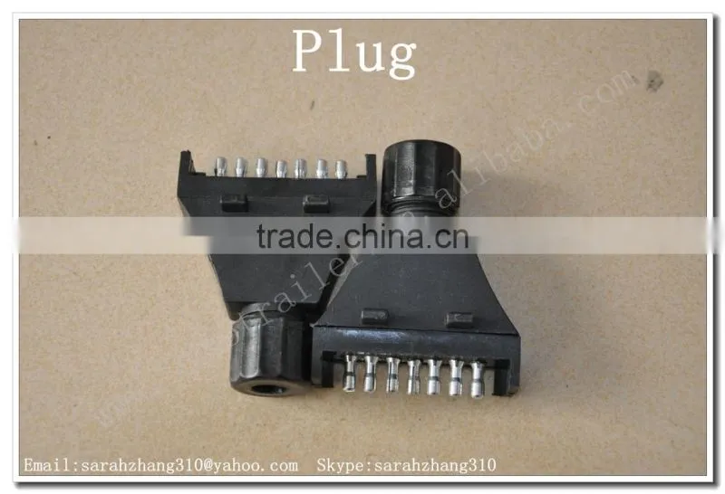 Round 7 Pin Trailer Plug And Flat 7 Pin Trailer Plug