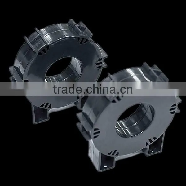 Small toroidal current transformer with nano strip coiled cores made