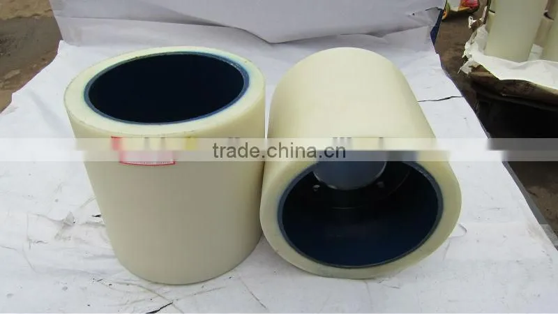 White 4 Inch Aluminium Drum Rice Mill Rubber Roller
