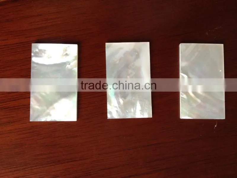 random cut white lip mother of pearl blanks for inlay