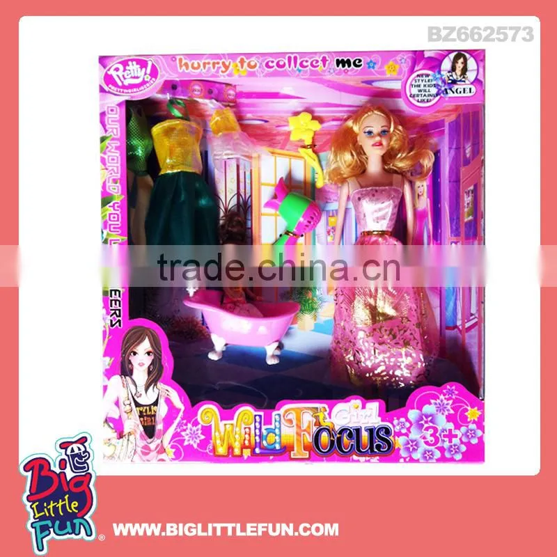 11 inch solid doll toy little girl love doll