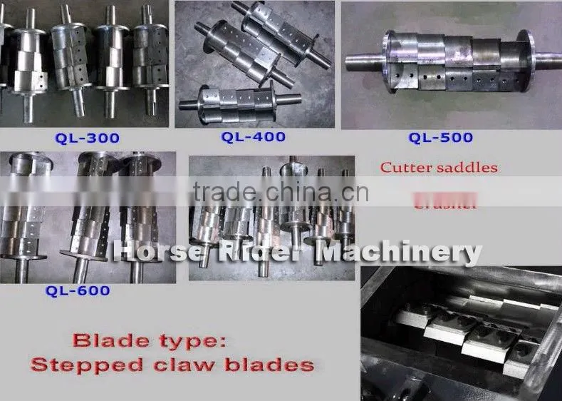 strong bottle flakes washing crusher/plastics crusher machine granulator/hard plastics crusher