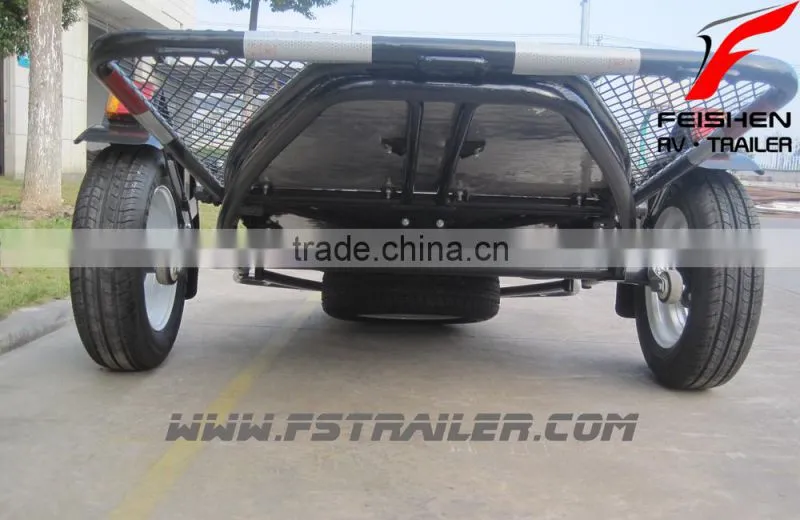 Motorcycle trailer for single motorcycle