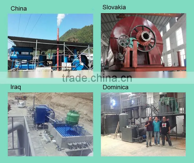 Best Selling in South Africa scrap truck/car/bike tyre recycling machine to get oil