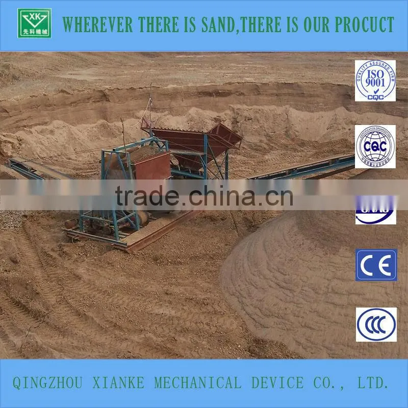 movable sand screen machine