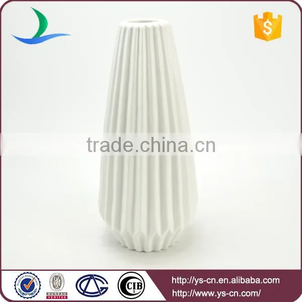 YSv0212 ceramic porcelain white floor vase for decoration