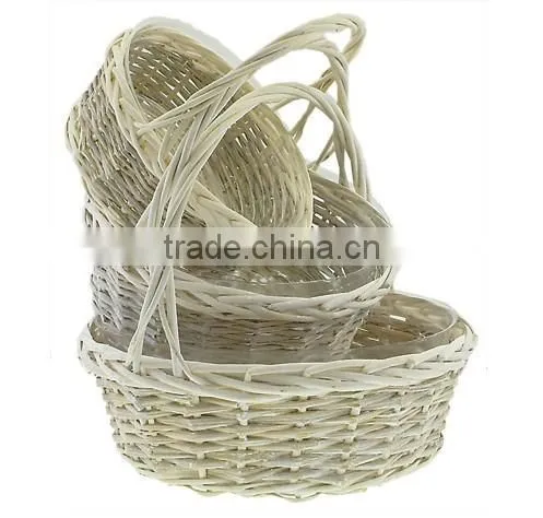 2016 Multifunctional large wicker basket with handle