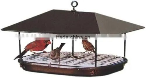 HOT SELLING ROUND BIRD FEEDER, SPIRA DESIGN WITH HANGING HOOK, GREEN COLOR