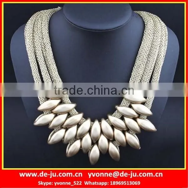 Thick Crystal Choker Gradient Color Alloy Necklace
