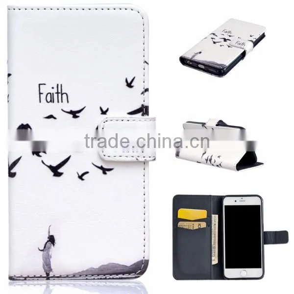 Painted relief leather case for iphone 6 / 6plus