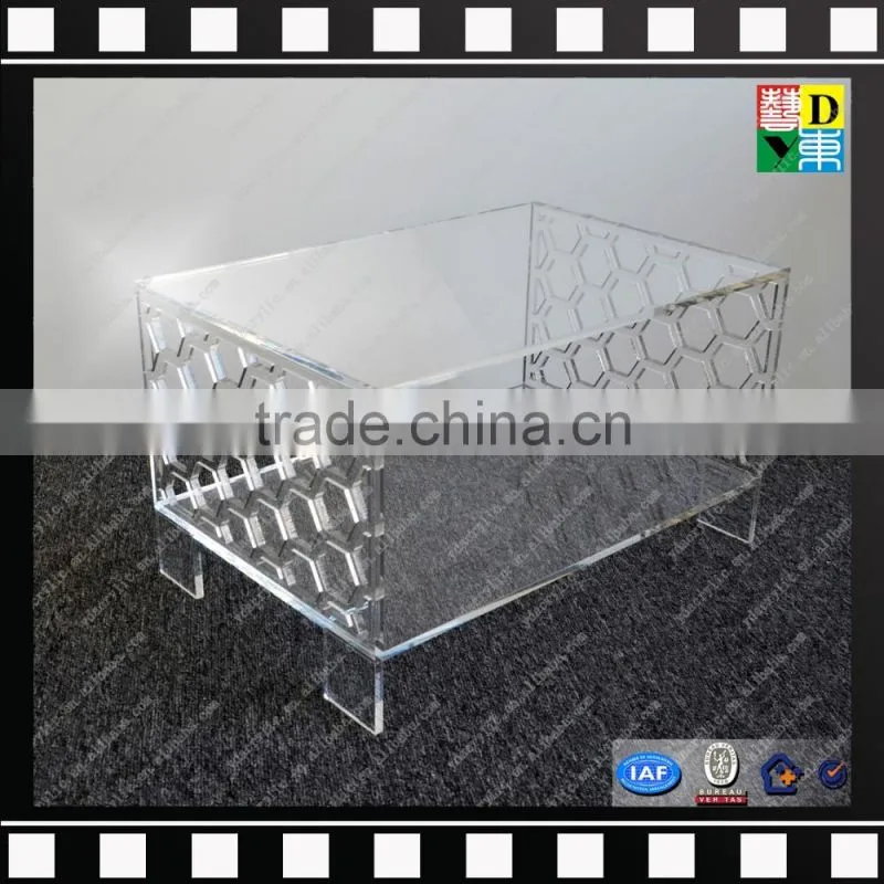 New design acrylic end table square acrylic tea end table from shenzhen yidong