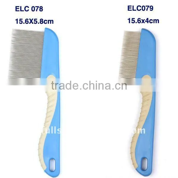 nit comb with soft rubber handle