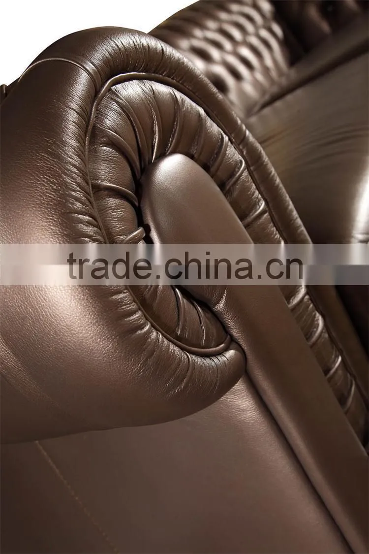 luxrury home used geniune leather living room sofa
