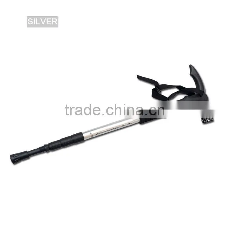 Telescoping walking canes with flashlight 9 LED, Aluminum 7075, 4 sections, SZ19006