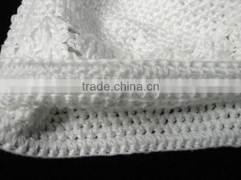 Hand crochet baby hat