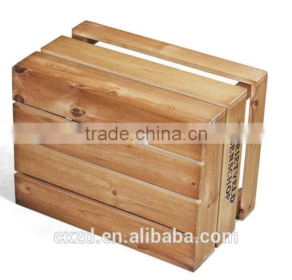 2016 hot sale handmade wooden crate