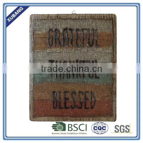 POLY RESIN WALL DECOR WITH LETTERS FOR THANKS GIVEN