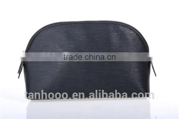 sexy women real leather travel cosmetic bag, beautiful cosmetic bag for women
