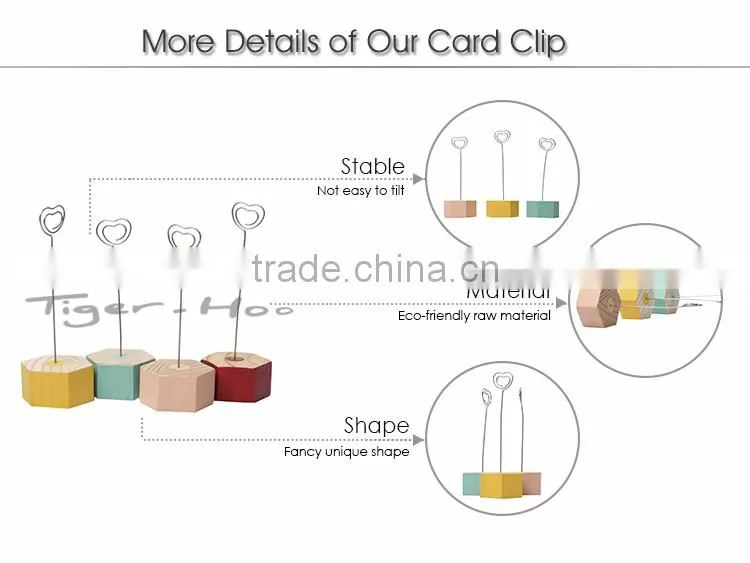 Original Wooden Wooden Novelty Paper Memo Clip