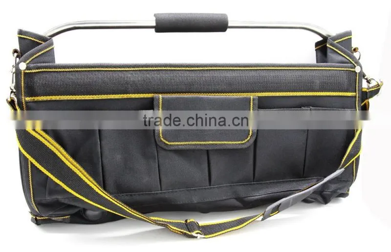 T0364 16" Collapsible Tool Tote Bag With Heavy Duty Base