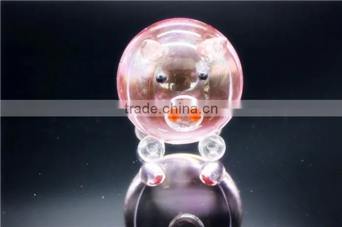 2016 Fashionable cheap customized logo promotional wedding crystal pig model gift