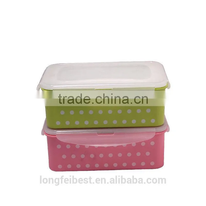 4pcs character Plastic Airtight Preserving food container