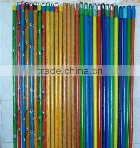 wooden brush handle with pvc coated