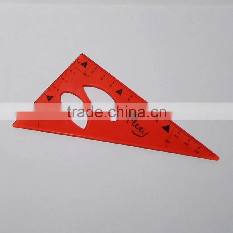 New designer 4pcs clear PVC flexible math set