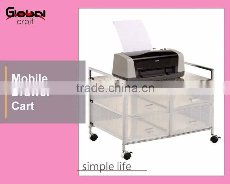 Storage Organization Mobile K/D Office Drawer Cart With Wheels