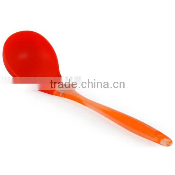 SK-0106 Plastic Handle Silicone Set Of 2 salad serving spoon