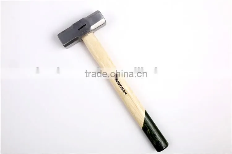 German Type Stoning Hammer with Bleached Wooden Handle
