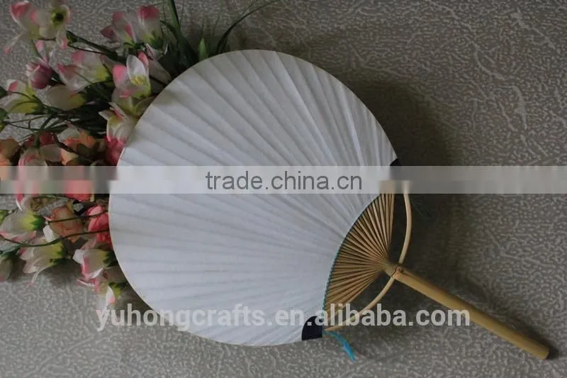 Top Sale Novelty Promotional Round Paper Hand Fan