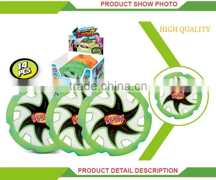 Kids outdoor set toy plastic fabric flying cheap frisbees