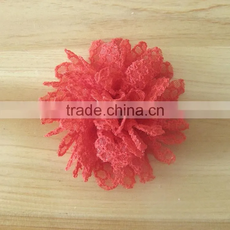 fabric flower clip for kids hair accessories for baby girl