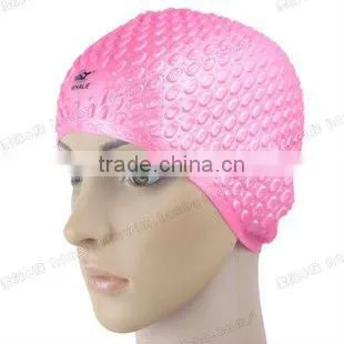 Comfortable printing silicone swim cap large swimming cap
