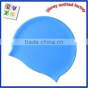 High quality fish shaped silicone swimming caps swimming hats for kids