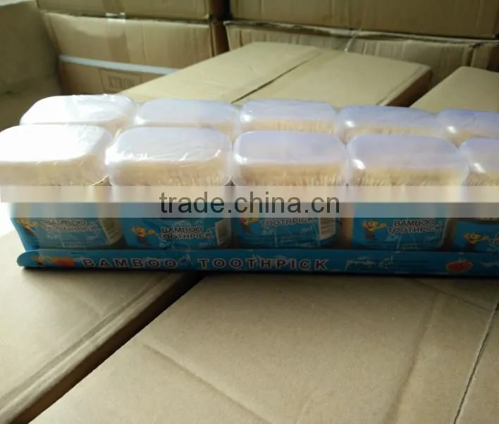 good quality Square Bottle for bamboo toothpicks 400pcs