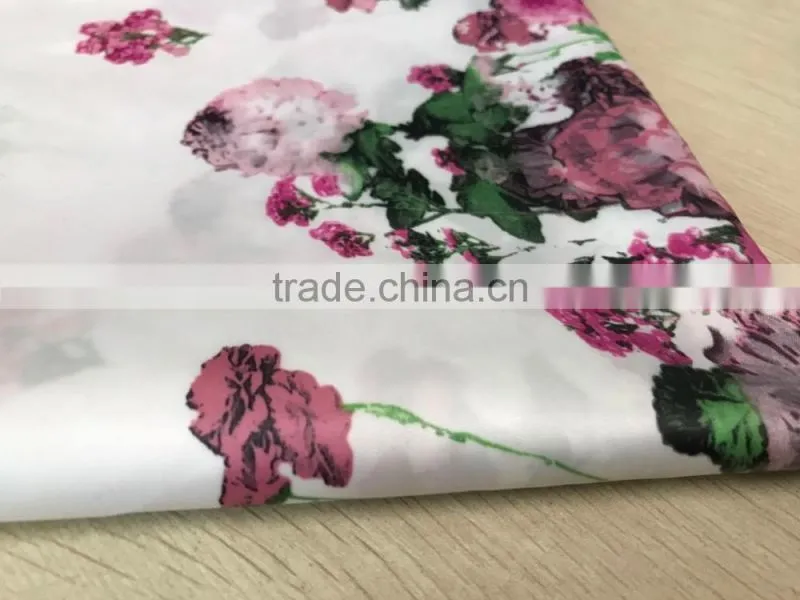 190t polyester taffeta fabric manufacturers jacket floral fabric