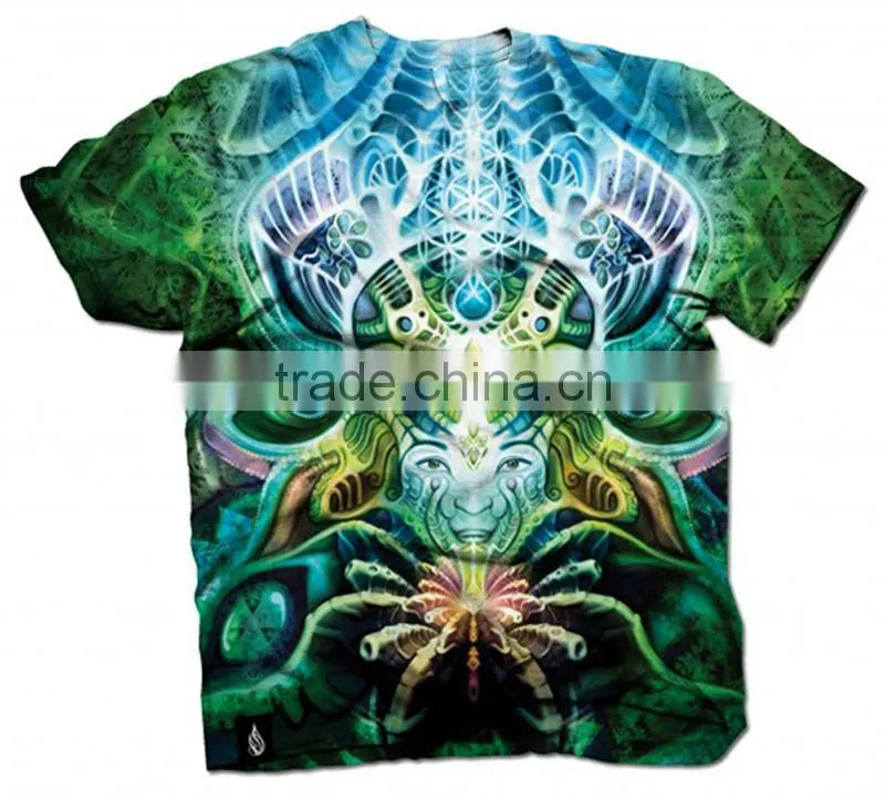 all over sublimation printing t-shirt with high quality