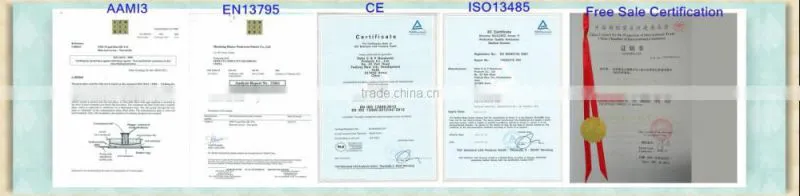 EO Sterile Disposable round neck No-woven Surgical Gown with ties for operation (CE&ISO 13485 certificate)