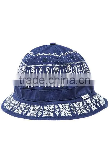 Undefeated Striped Mens New Bucket Navy Hat